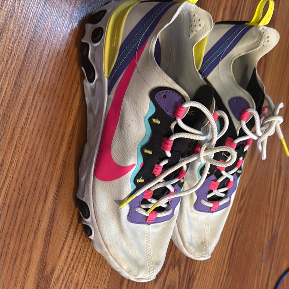 Nike Pink and Purple Sneakers Dynamic Design